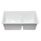 Alfi Brand White 33" Dbl Bowl Drop In Granite Composite Kitchen Sink AB3320DI-W - alternate 2